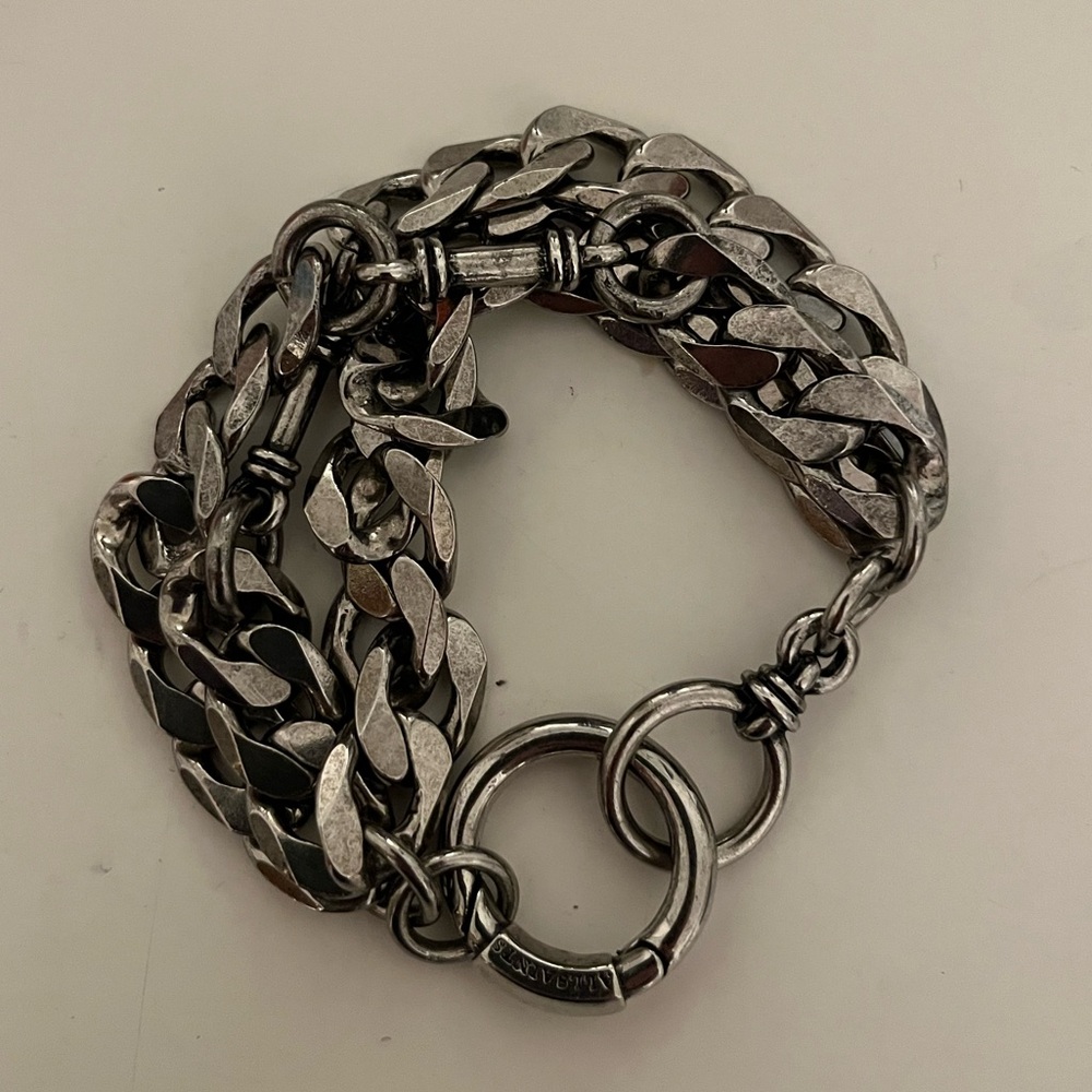 ALL SAINTS Chunky Silver Chain Bracelet
